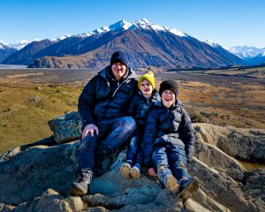 Mark Barker and kids